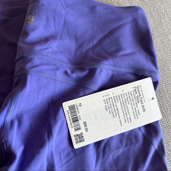 Lululemon Athletic Groove Pant Flare Hi Rise Chia Violet 10 NWT - Picture 2 of 3